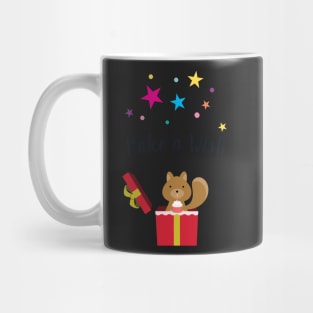 A Cute Squirrel Makes a wish Mug